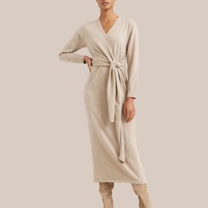 Modern Citizen Lenese Front-Wrap Midi Dress
